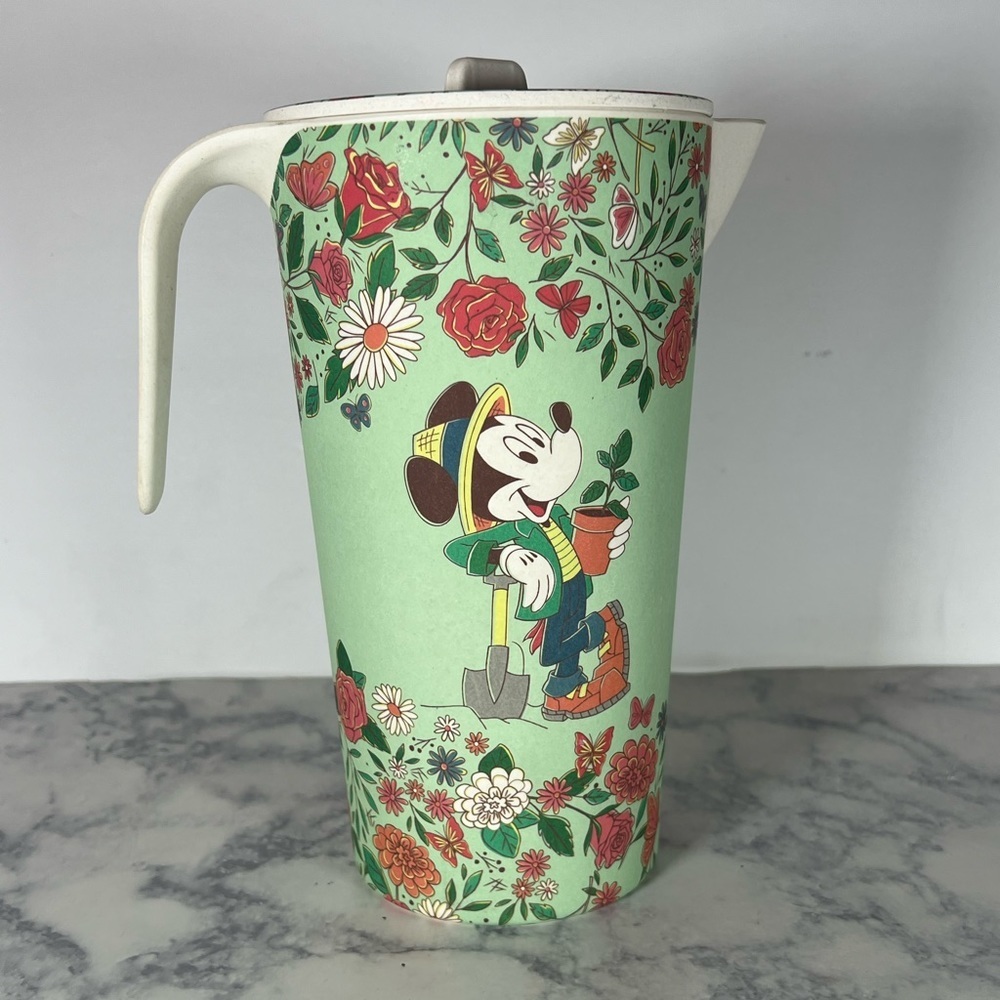 Disney Epcot Flower and Garden Festival 2022 Mickey Grow Green Pitcher New